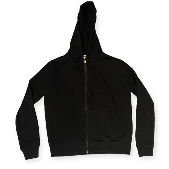 Fashion Nova Hoodie Black Latest And Greatest French Terry Zip Basic Size Small - Picture 2 of 7